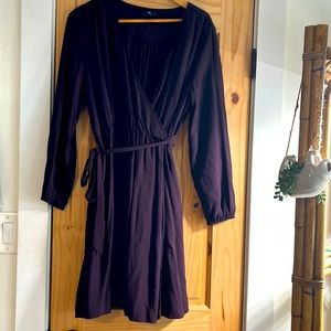 GAP long sleeve dress in eggplant size L